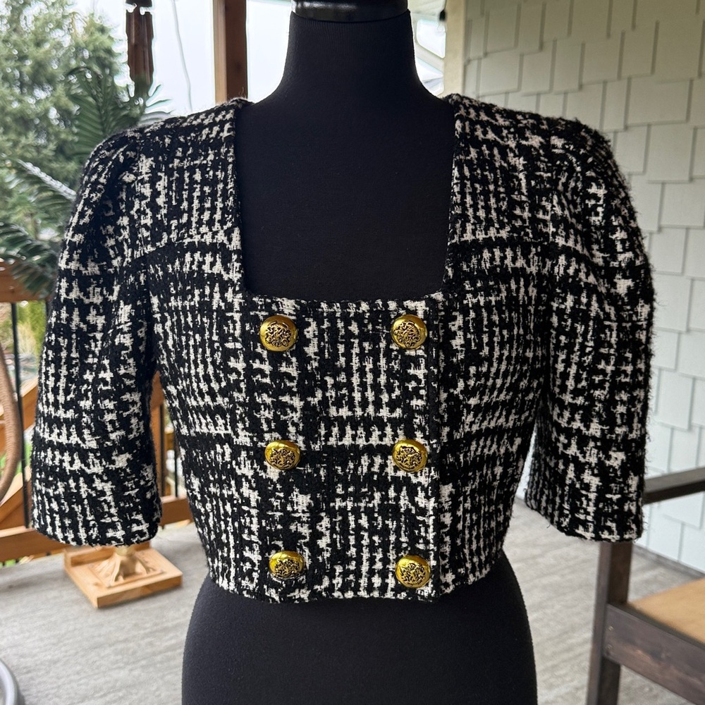 Smythe | Cropped DB Jacket - Picture 4 of 15